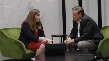 Morgan Stanley team meeting in a conference room